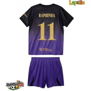 Barcelona Raphinha Belloli #11 Vieraspaita Lapsille 2026-27 Lyhythihainen (+ shortsit)